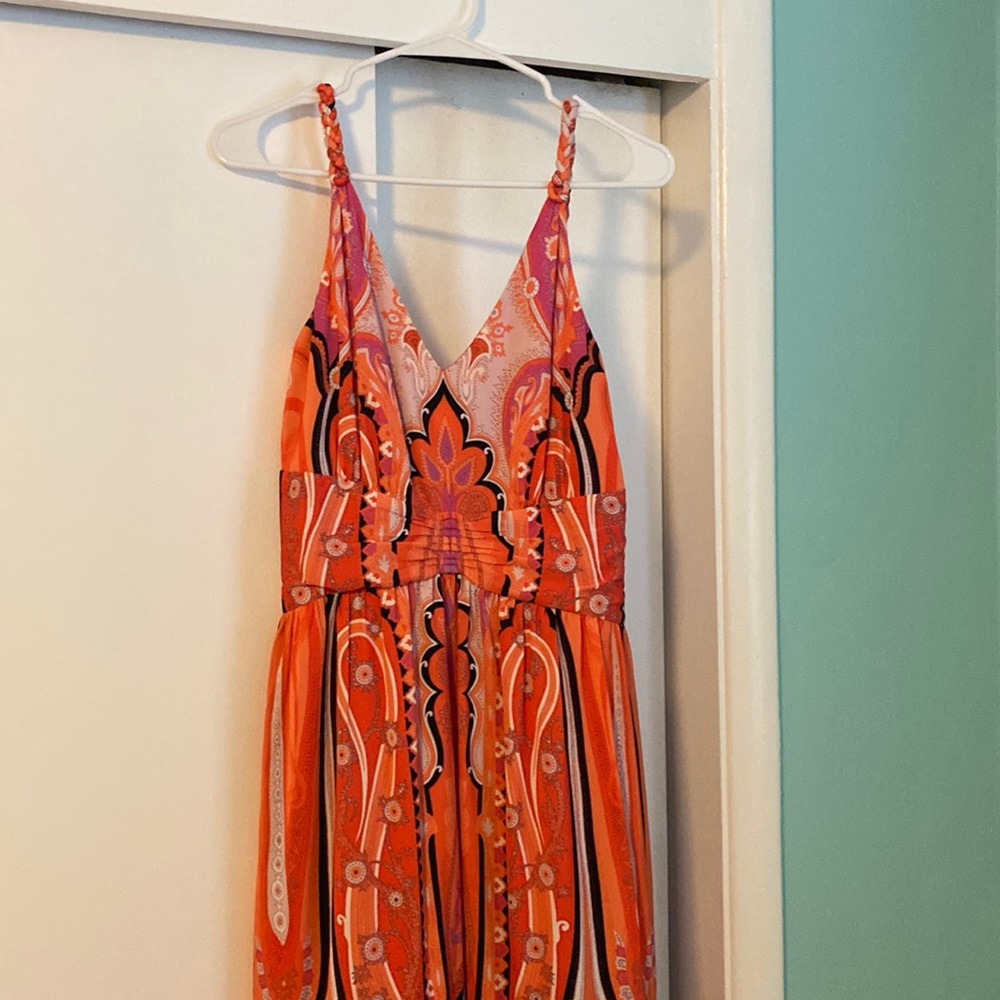 NWT Kobi Halpern multi colored long party dress. Amazing deal.